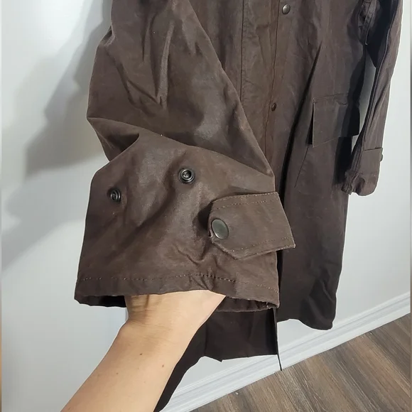 Driza-Bone Vintage Rider Weighted Oilskin Made In Australia 100% Cotton Medium - Picture 4 of 16